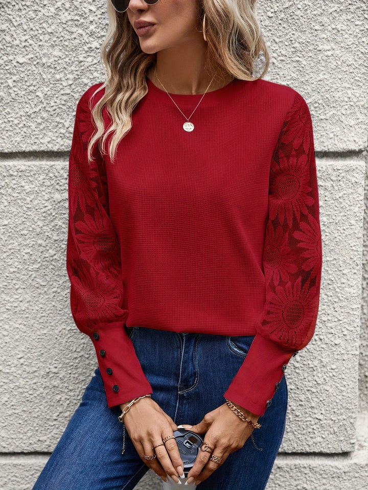 Matilda | Elegantes Top mit transparenten Ärmeln