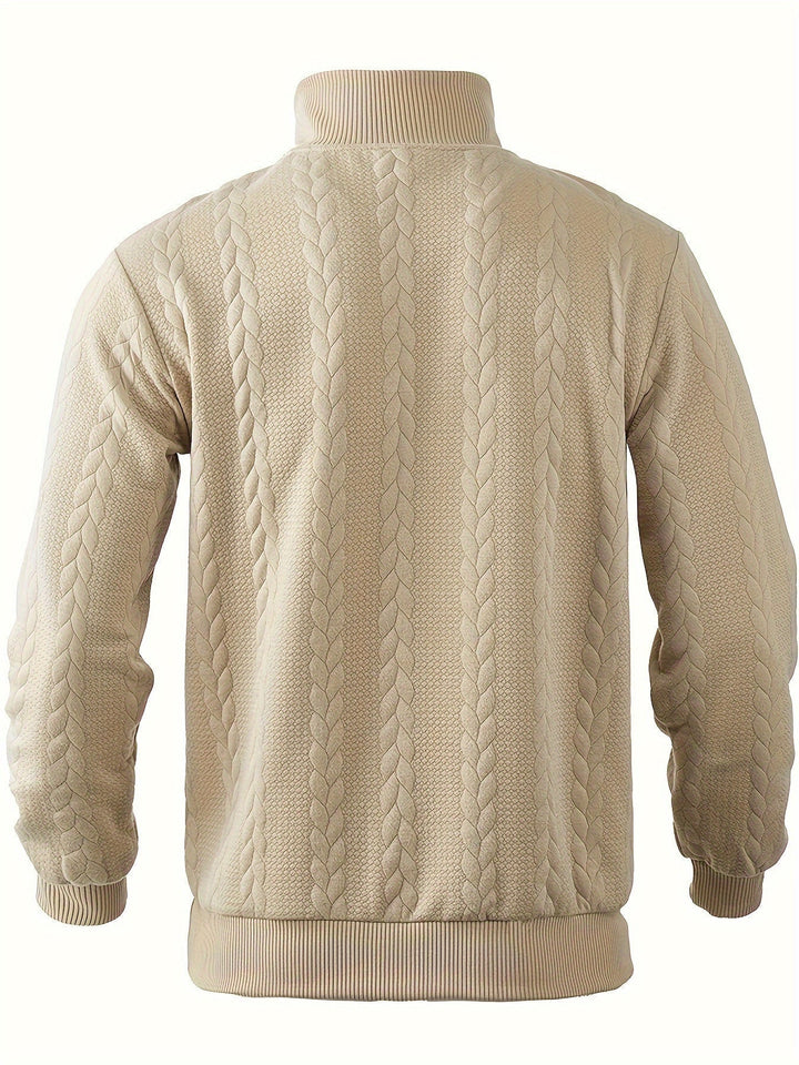 Olivier | Vintage Sweatshirt mit Reißverschluss für Männer