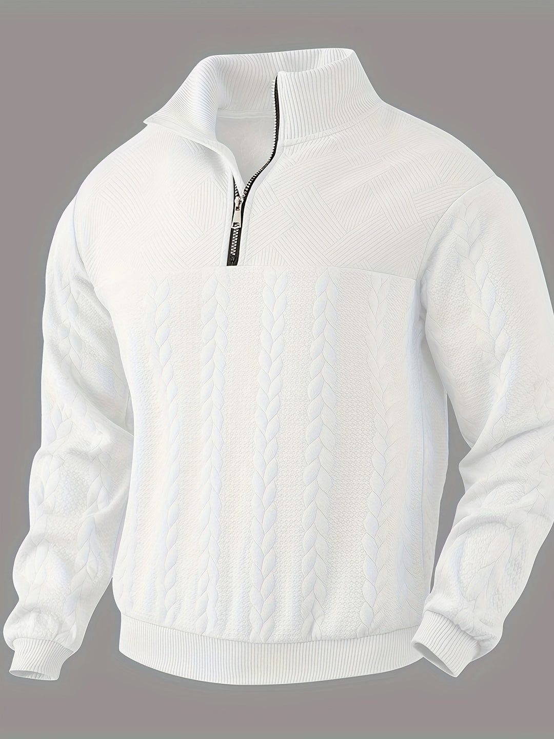 Olivier | Vintage Sweatshirt mit Reißverschluss für Männer