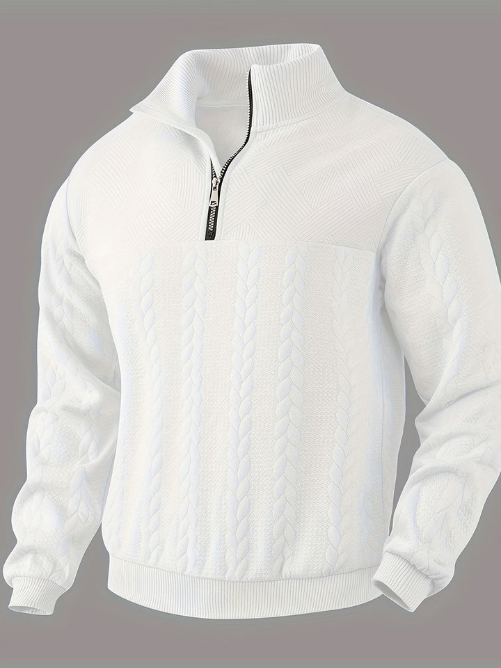 Olivier | Vintage Sweatshirt mit Reißverschluss für Männer