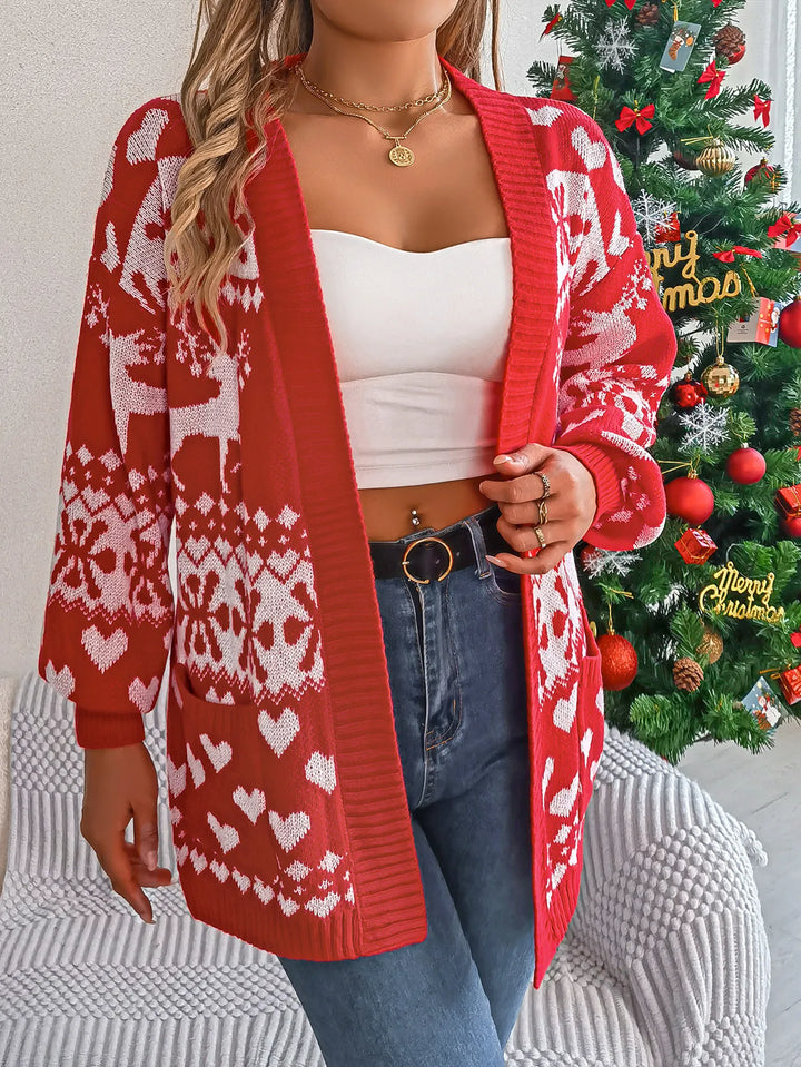 Rudolf | Weihnachten Strickjacke Pullover