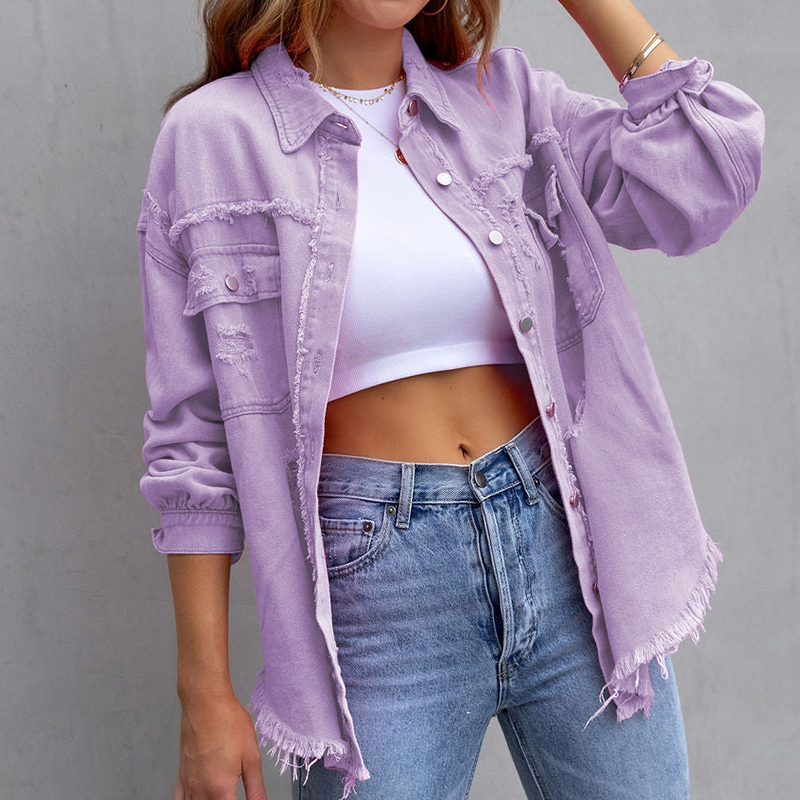 Laura | Bunte Jeansjacke