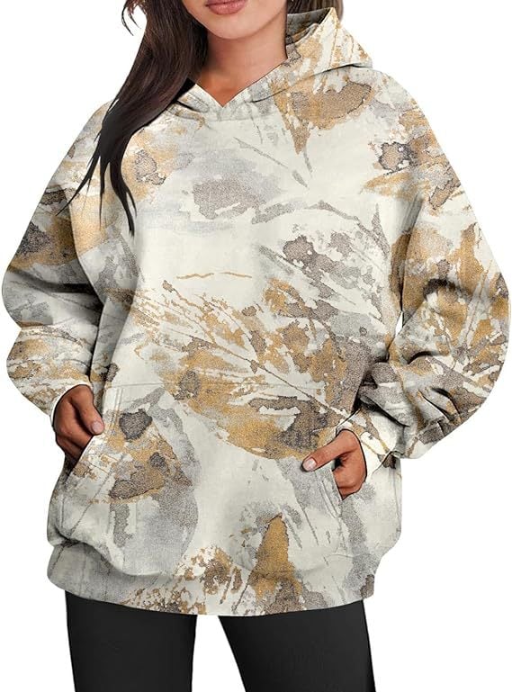 ElisaBerlin | Bequemer Camouflage-Kapuzenpullover