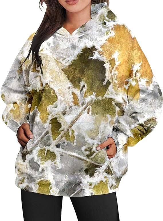 ElisaBerlin | Bequemer Camouflage-Kapuzenpullover