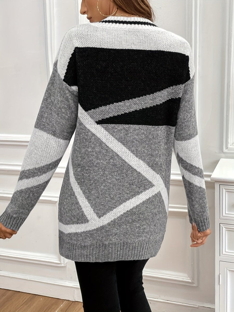 ElisaBerlin | Eleganter Strickpullover mit V-Ausschnitt