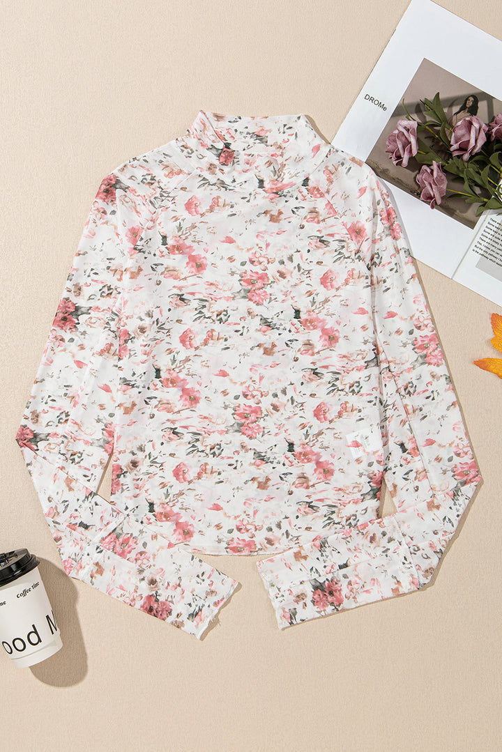 Theresa | Florale Netzbluse