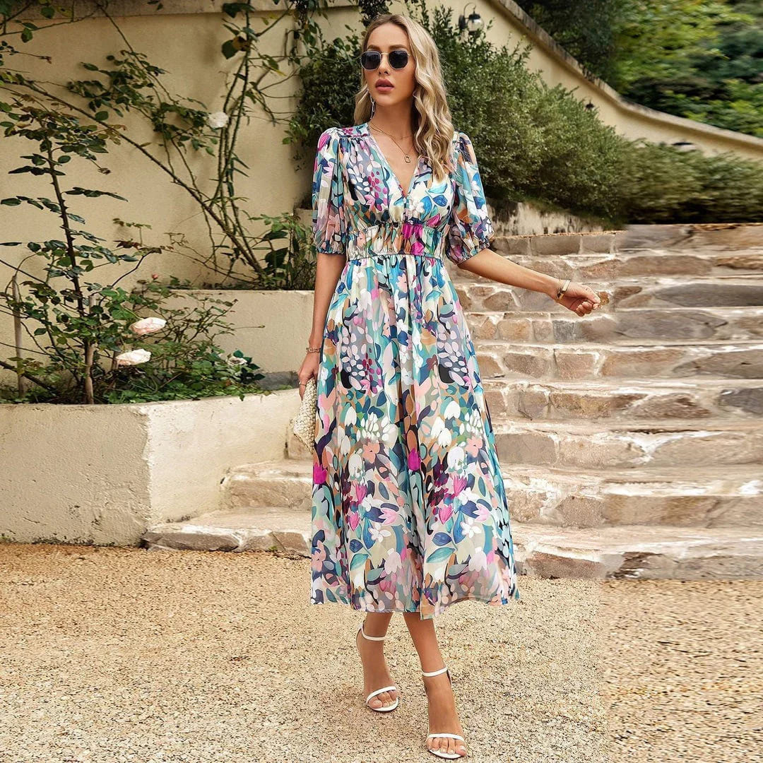 Innova | Elegantes Kleid mit V-Ausschnitt