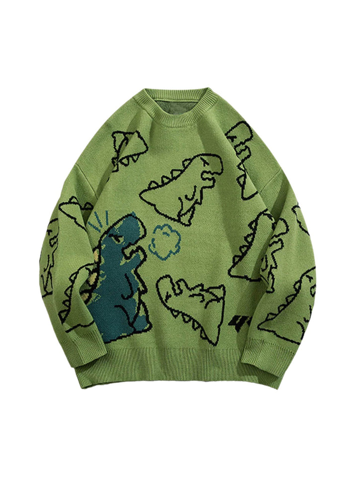 Terra | Bedruckter Dinosaurier-Pullover