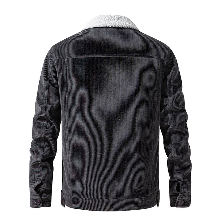 Kuschelige Sherpa | Cord-Jacke