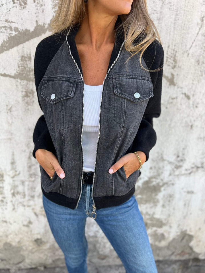 Oliva | Moderne Jacke mit Denim