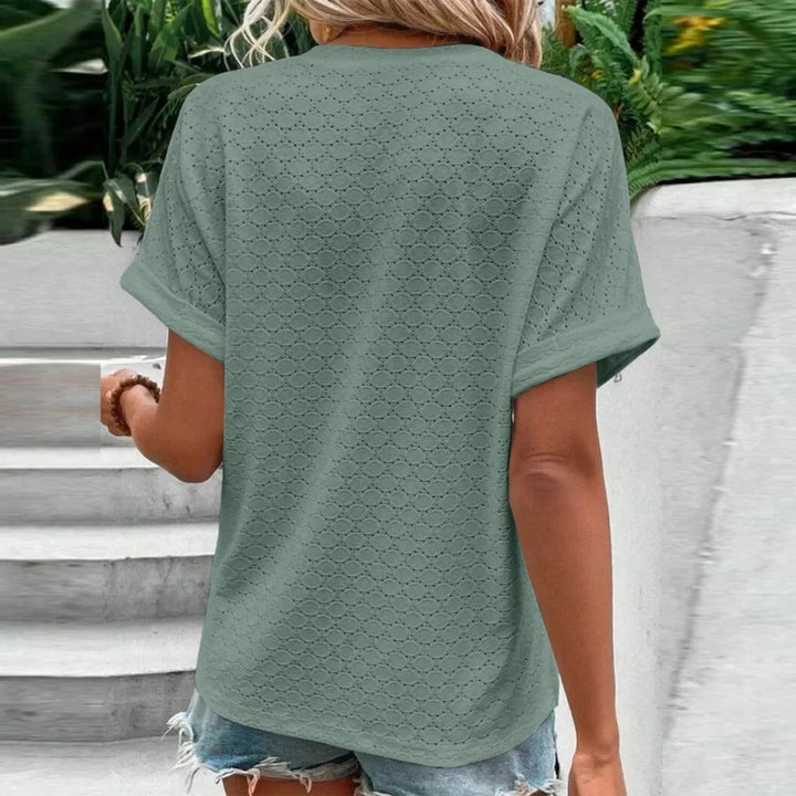 Bequemes Shirt mit V-Ausschnitt