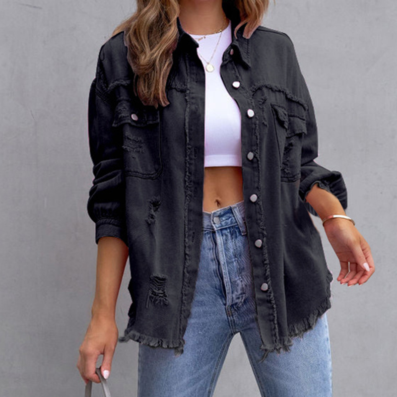 Laura | Bunte Jeansjacke