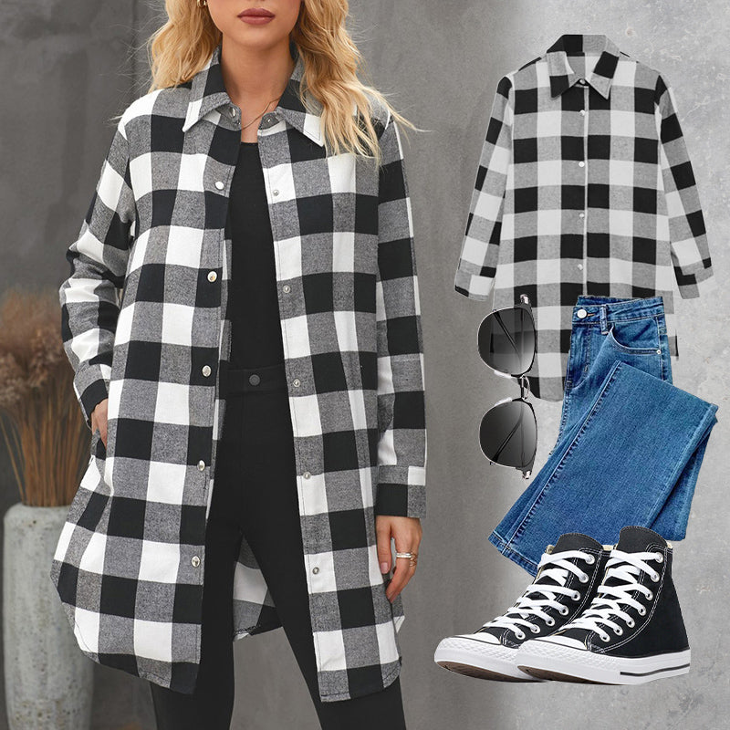 Stephanie | Stylische gestreifte Weste mit Ärmeln für Frauen