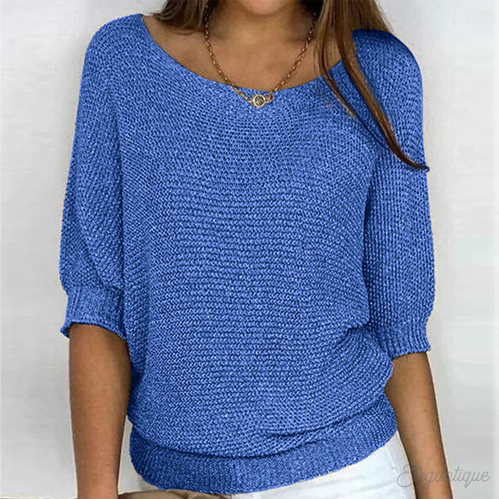 Maxine | Gemütlich schicker lockerer Strickpullover
