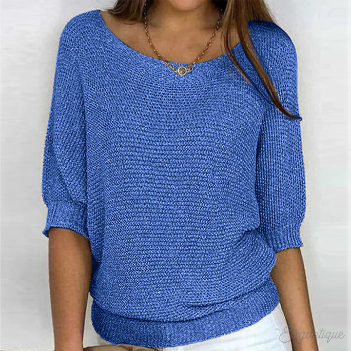 Maxine | Gemütlich schicker lockerer Strickpullover