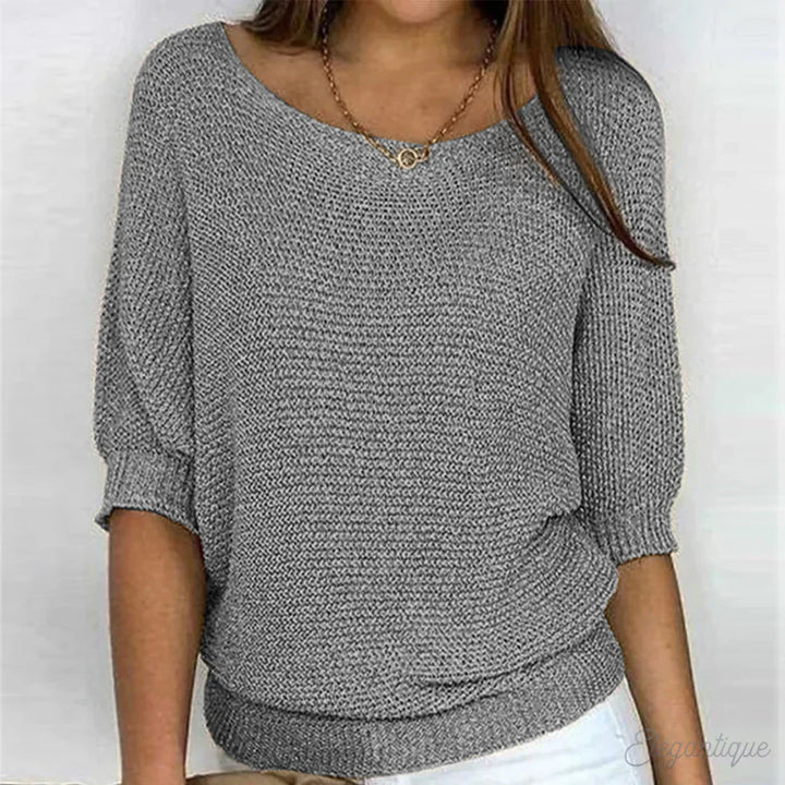 Maxine | Gemütlich schicker lockerer Strickpullover