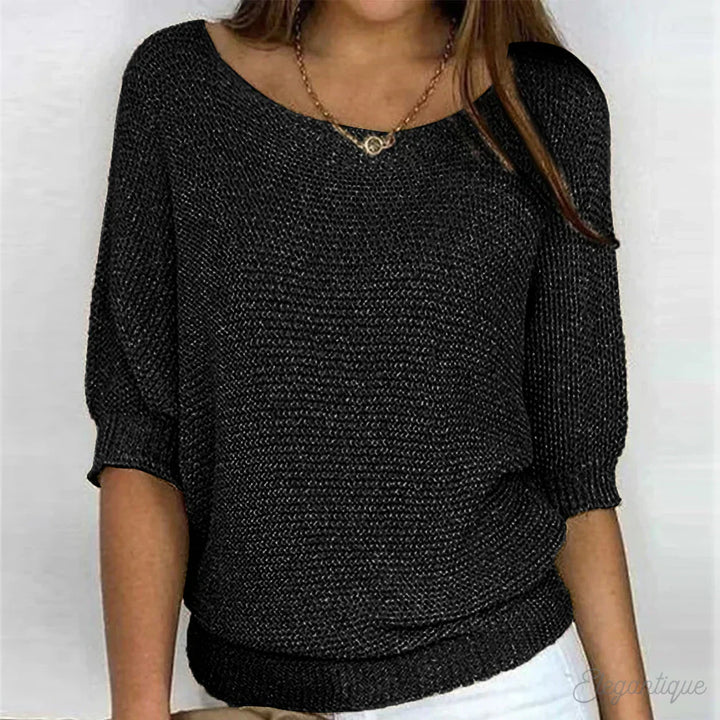 Maxine | Gemütlich schicker lockerer Strickpullover