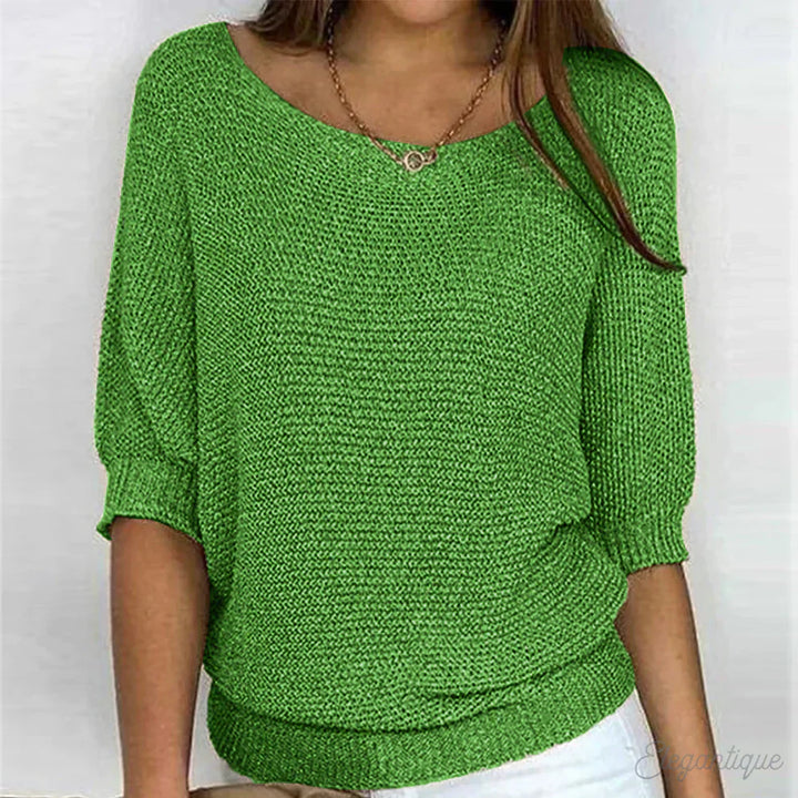 Maxine | Gemütlich schicker lockerer Strickpullover