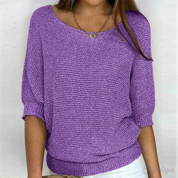 Maxine | Gemütlich schicker lockerer Strickpullover