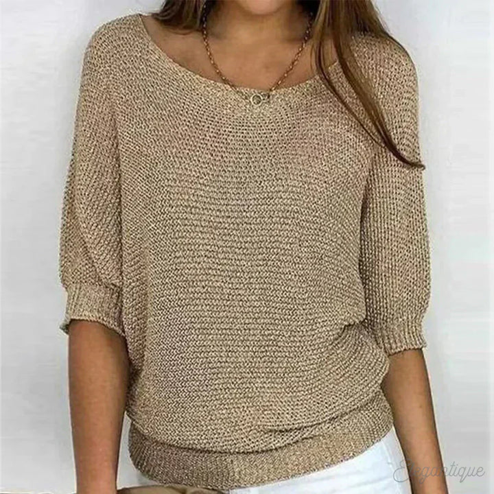 Maxine | Gemütlich schicker lockerer Strickpullover