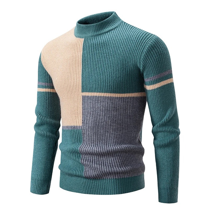 Carlo | Herrenstrickpullover mit Stehkragen