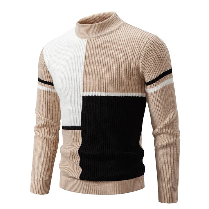 Carlo | Herrenstrickpullover mit Stehkragen