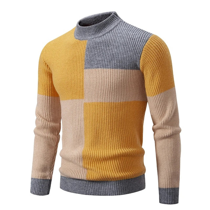 Carlo | Herrenstrickpullover mit Stehkragen