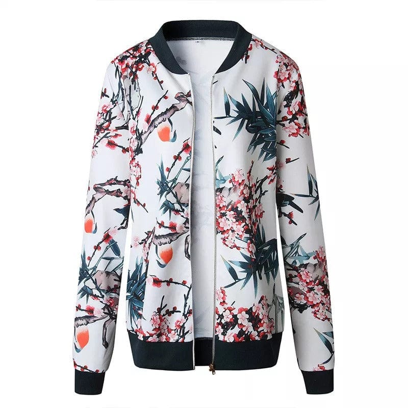 Blossari | Geblümte Bomberjacke